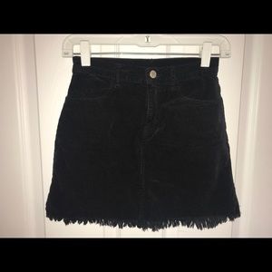 Black Velvet Skirt